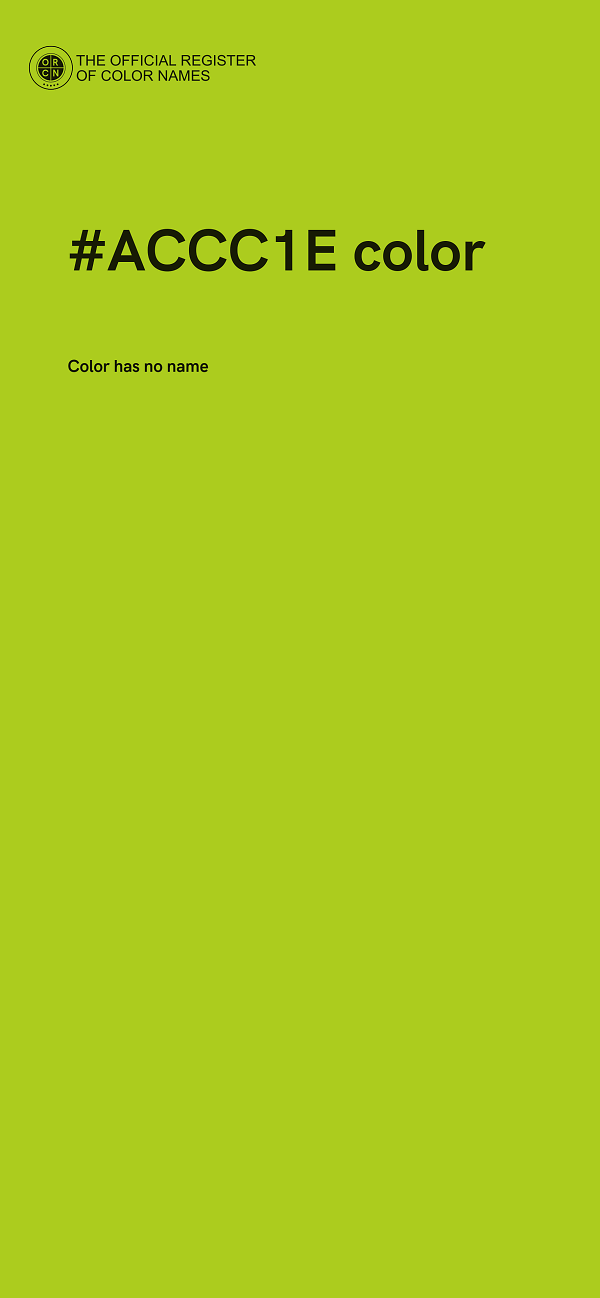 #ACCC1E color image