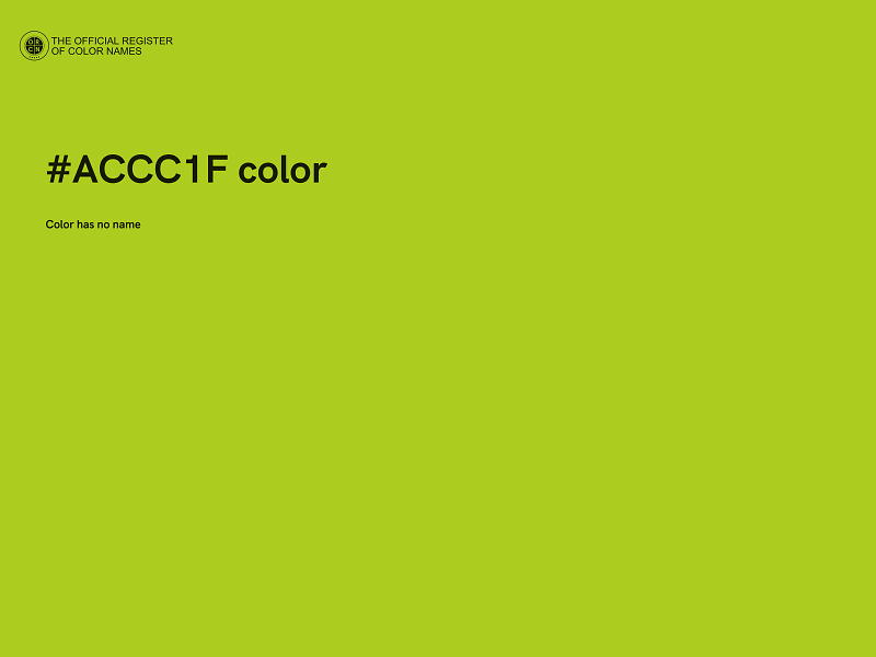 #ACCC1F color image