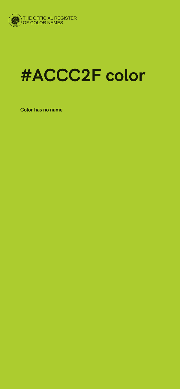 #ACCC2F color image