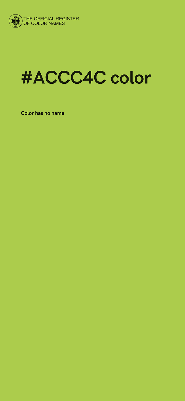 #ACCC4C color image