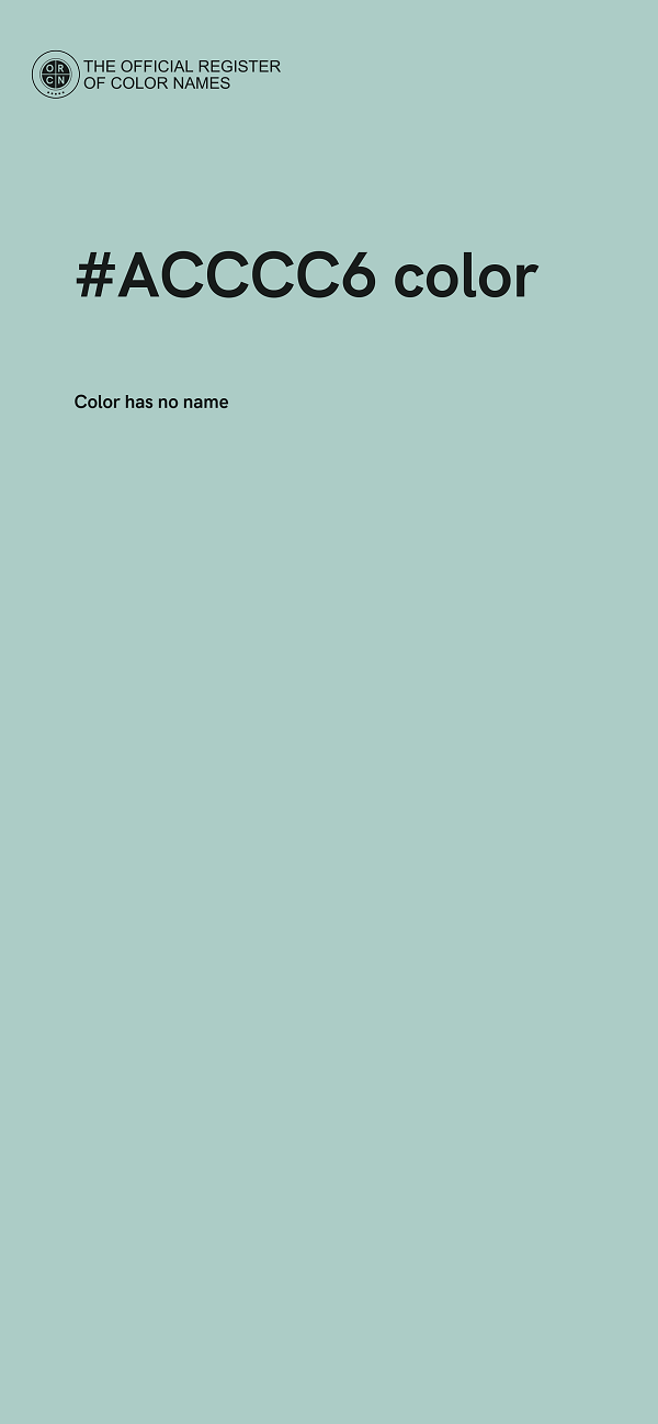 #ACCCC6 color image