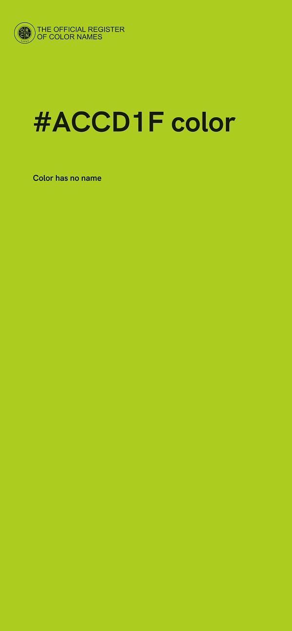 #ACCD1F color image