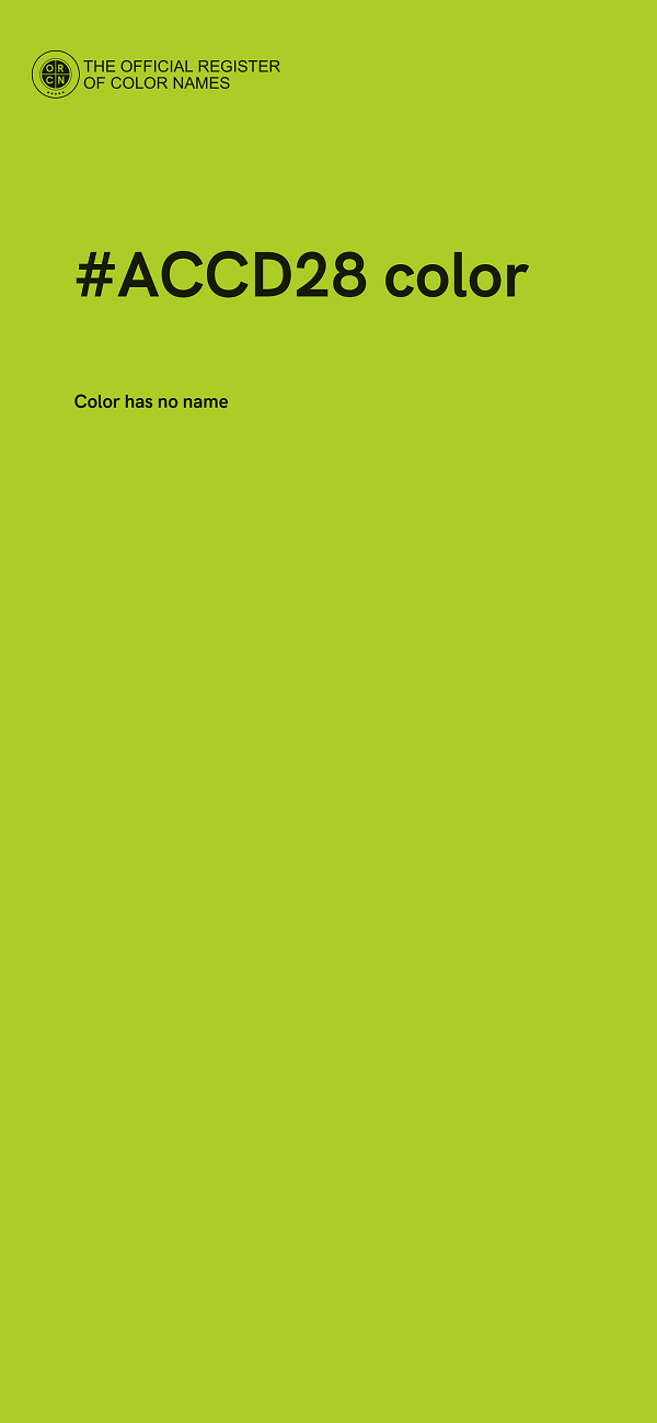 #ACCD28 color image