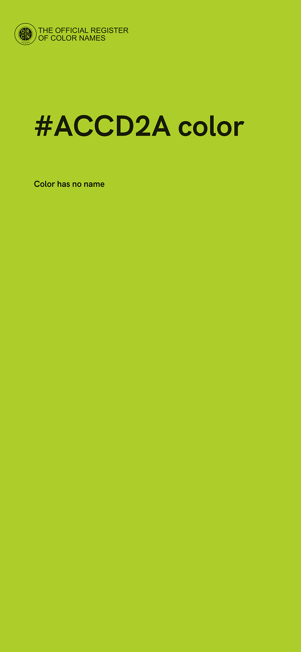 #ACCD2A color image