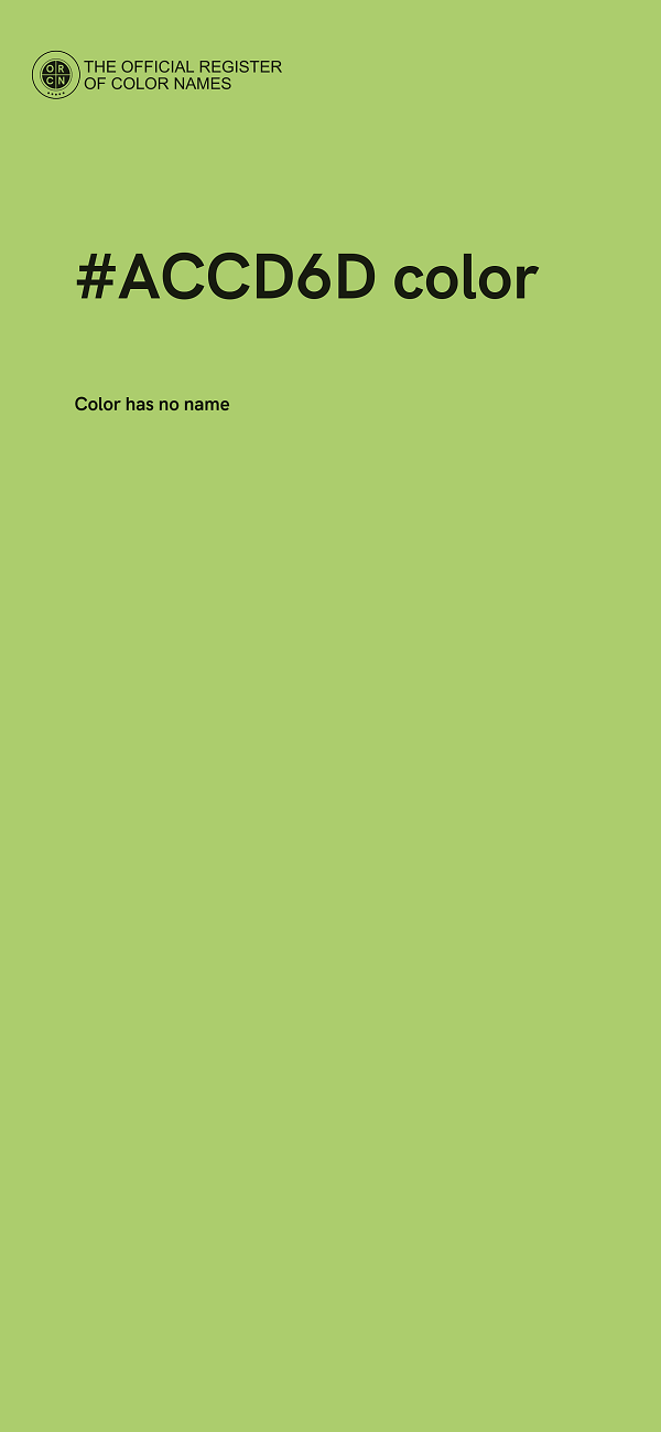 #ACCD6D color image