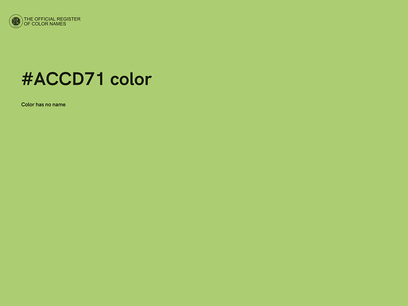 #ACCD71 color image