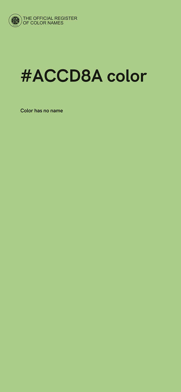 #ACCD8A color image
