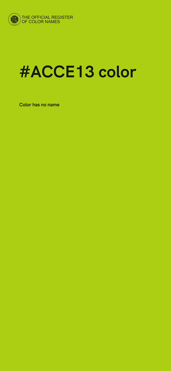 #ACCE13 color image