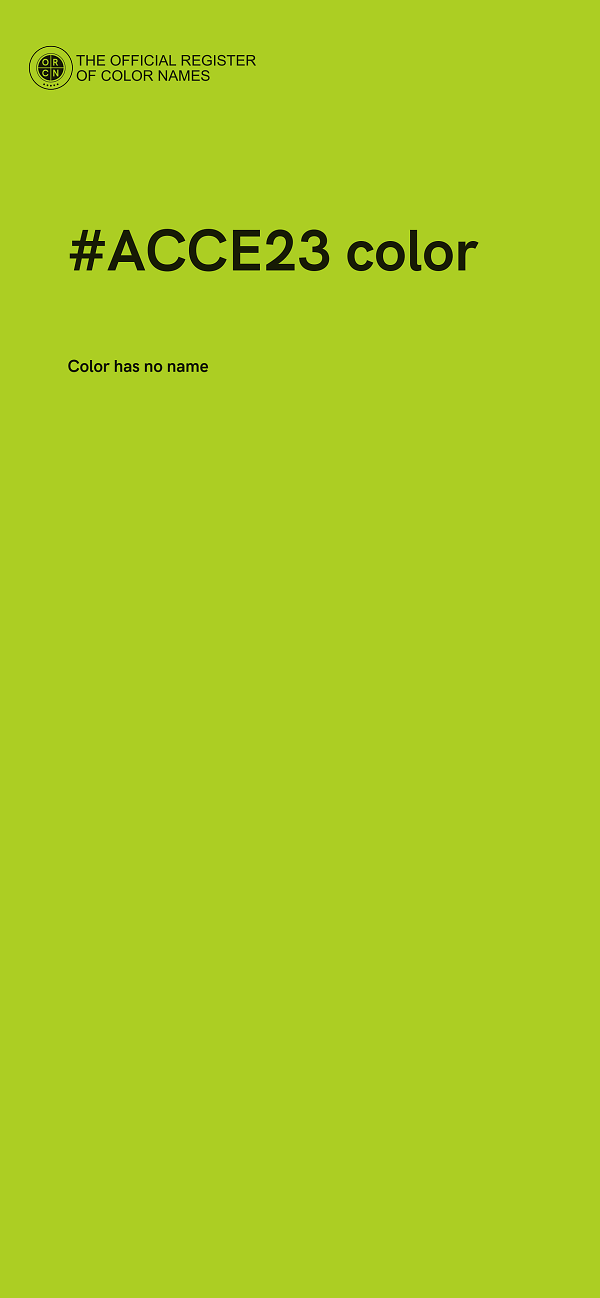 #ACCE23 color image