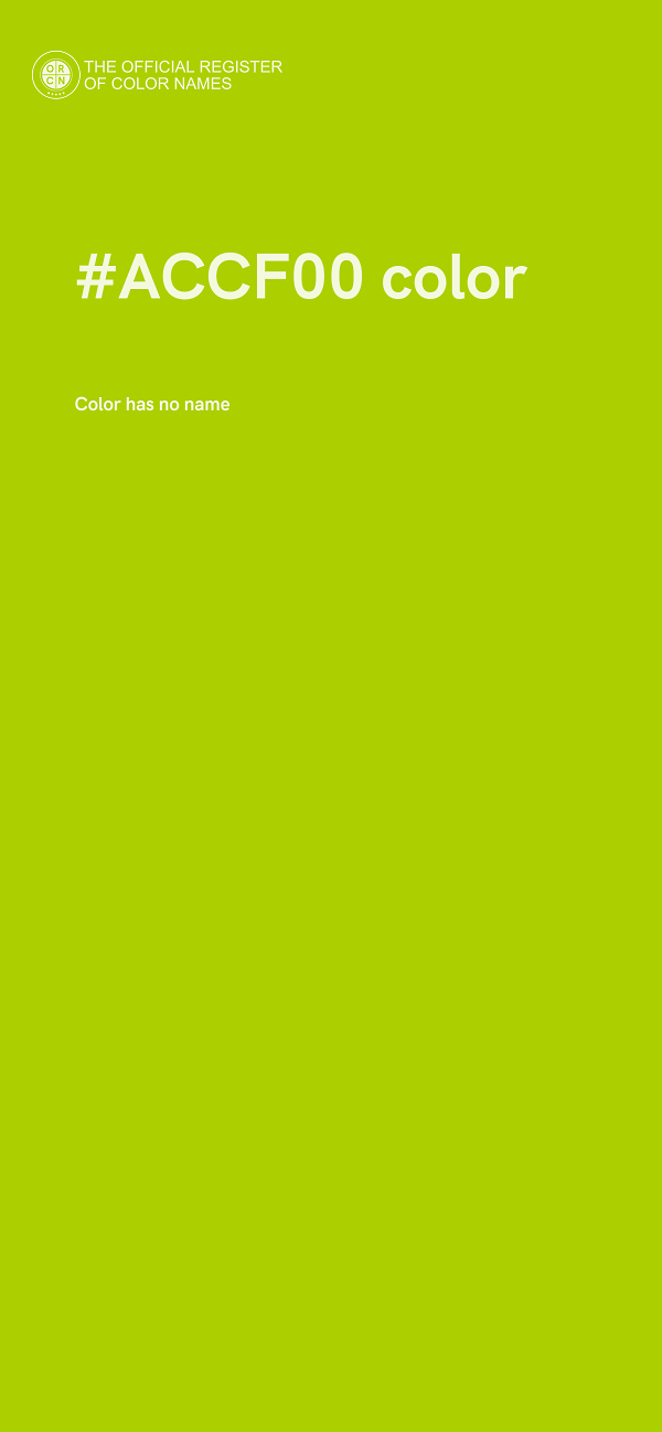 #ACCF00 color image