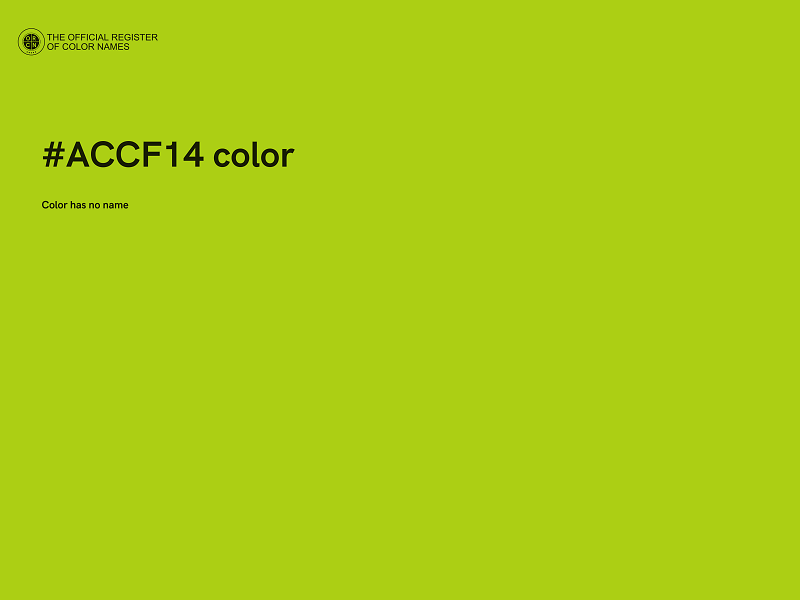 #ACCF14 color image