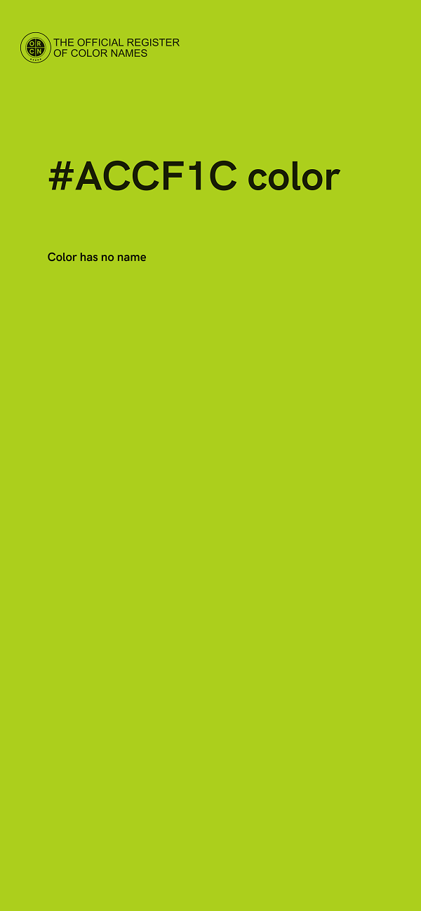 #ACCF1C color image