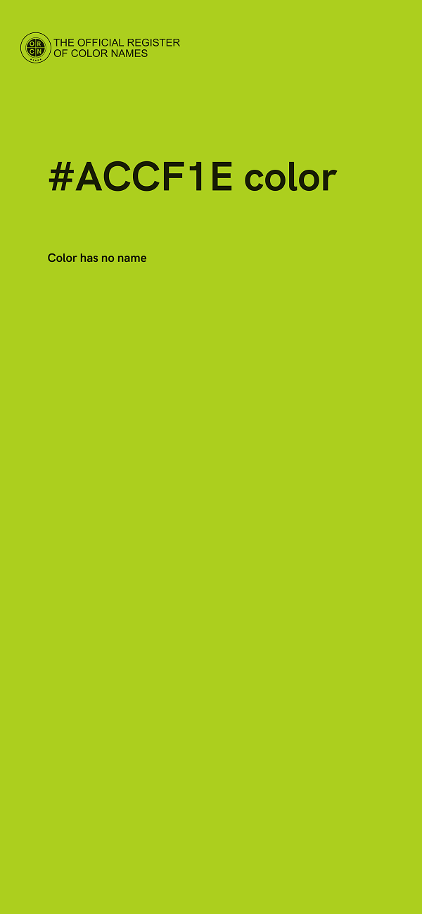#ACCF1E color image