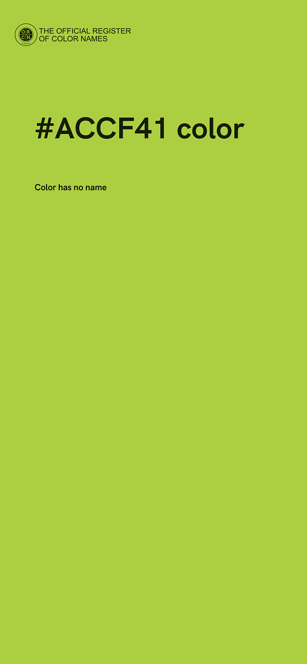 #ACCF41 color image