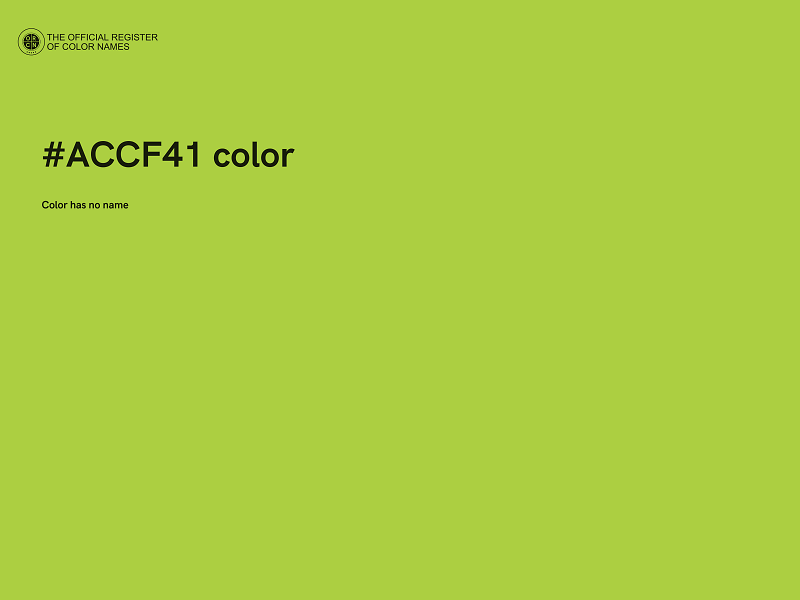 #ACCF41 color image
