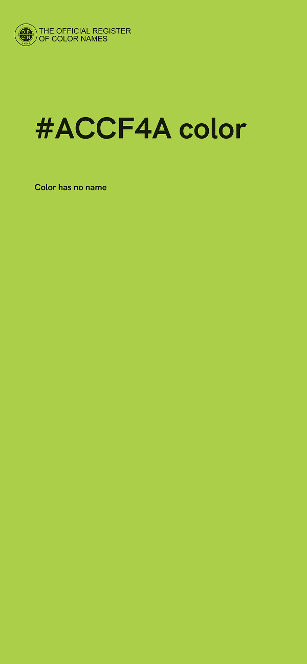 #ACCF4A color image