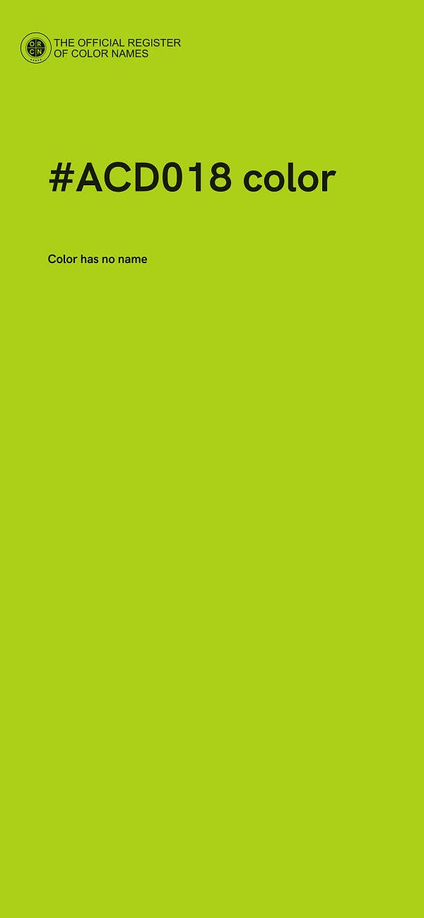 #ACD018 color image
