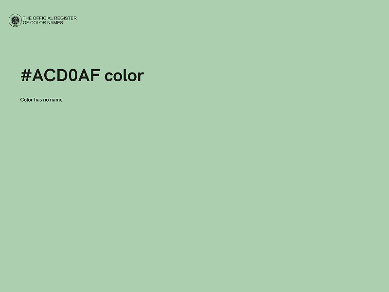 #ACD0AF color image