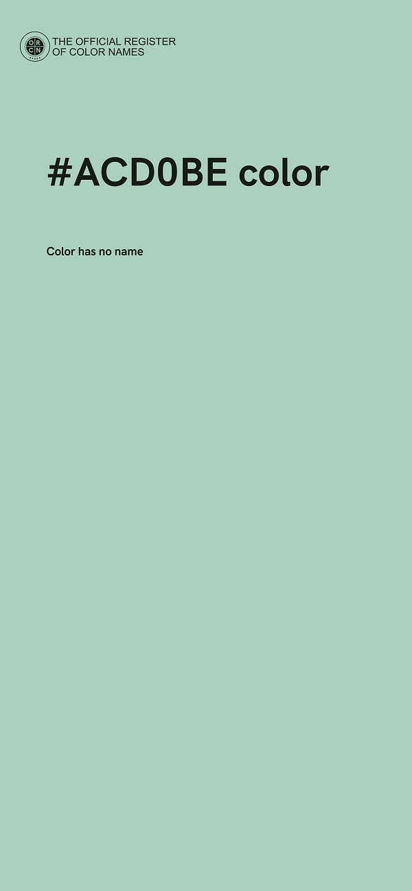 #ACD0BE color image
