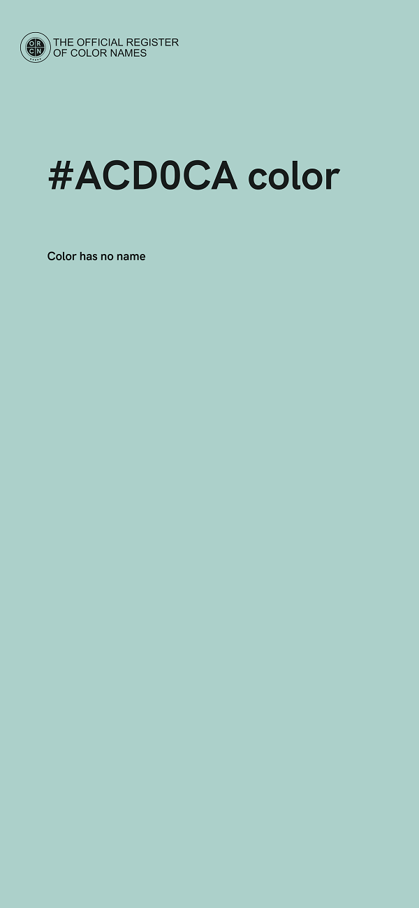 #ACD0CA color image
