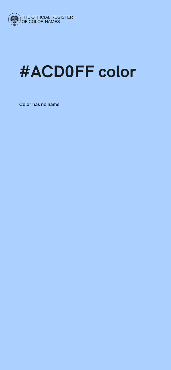 #ACD0FF color image