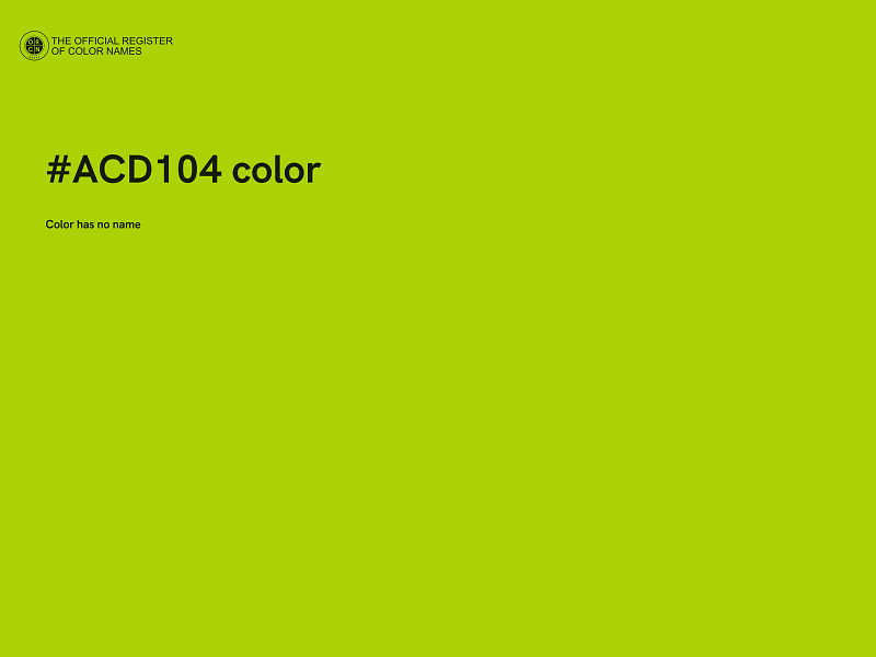 #ACD104 color image