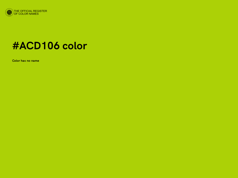 #ACD106 color image