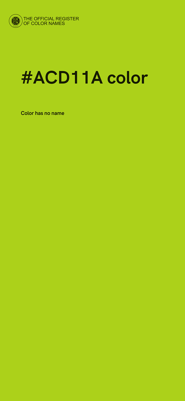 #ACD11A color image