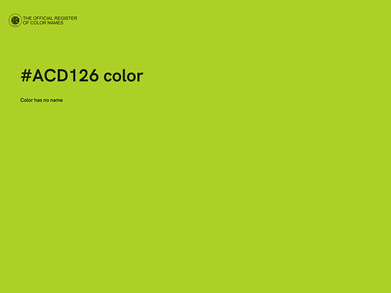 #ACD126 color image