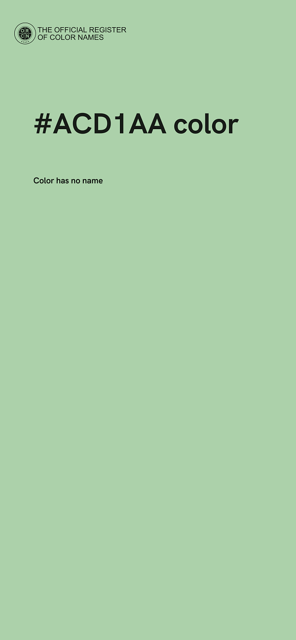 #ACD1AA color image