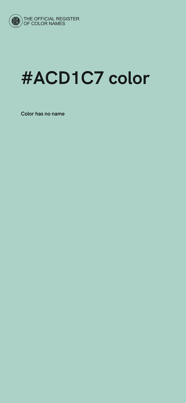#ACD1C7 color image