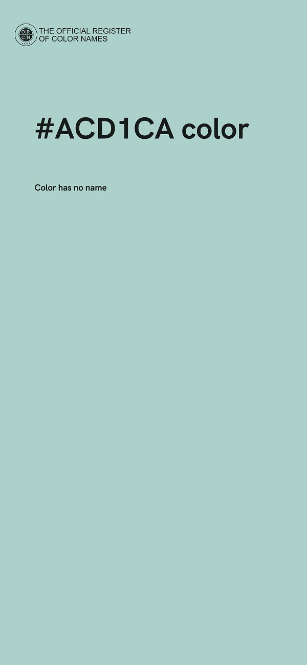#ACD1CA color image