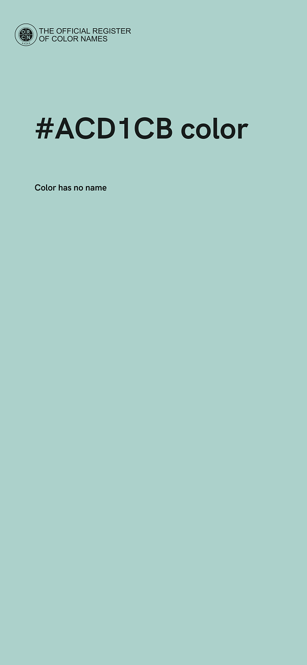 #ACD1CB color image
