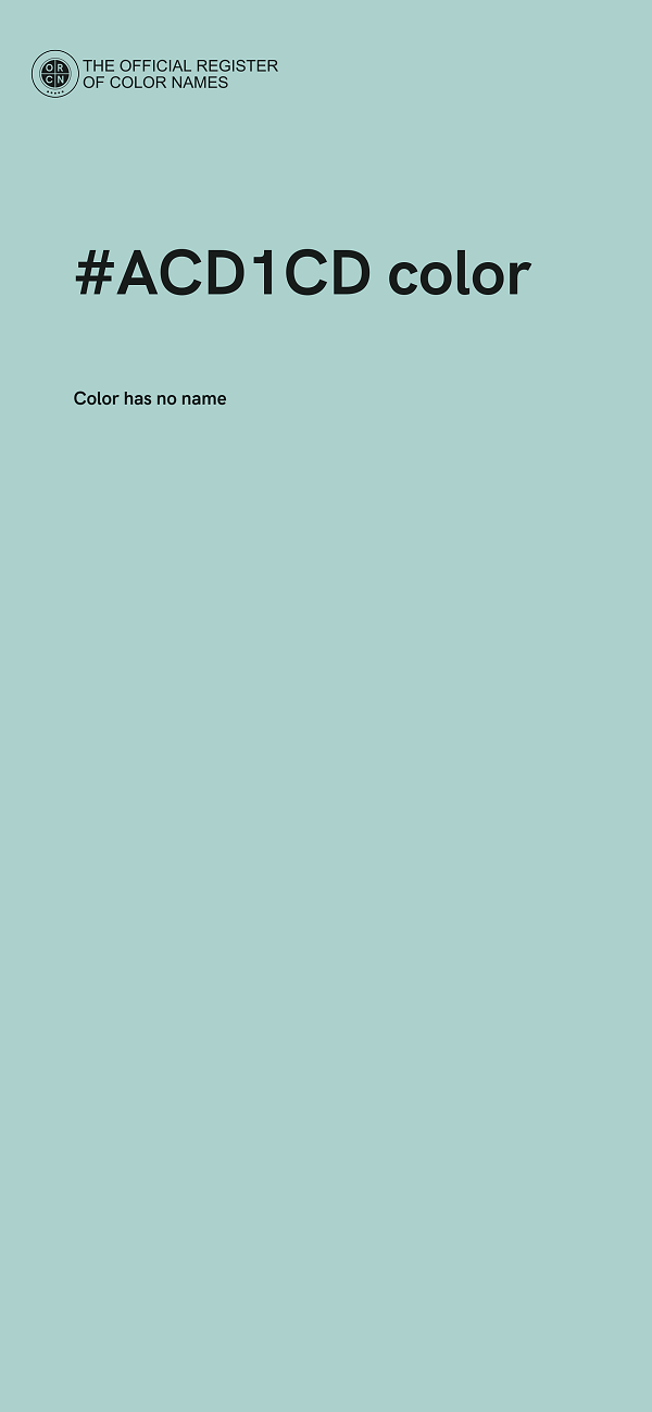 #ACD1CD color image