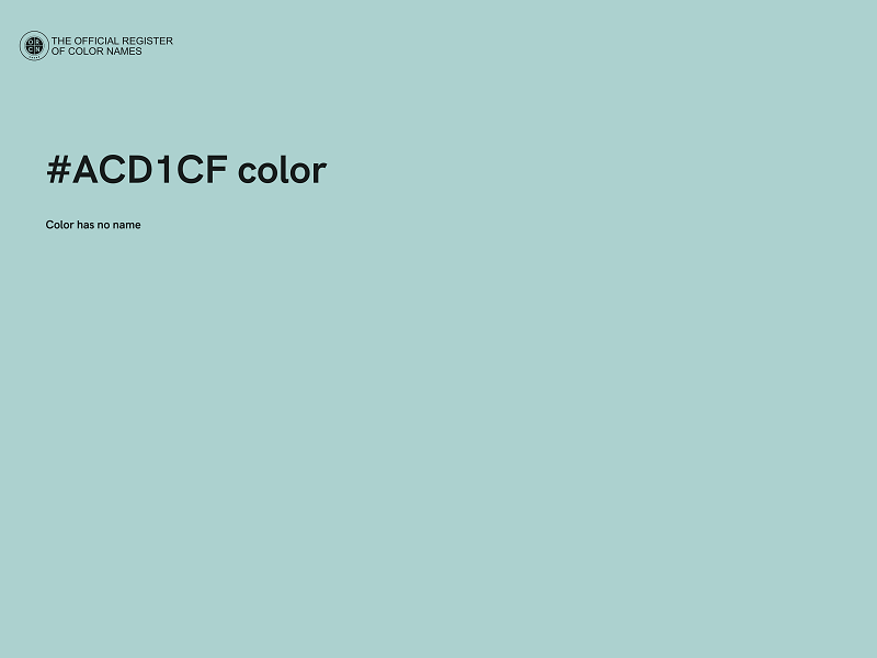 #ACD1CF color image