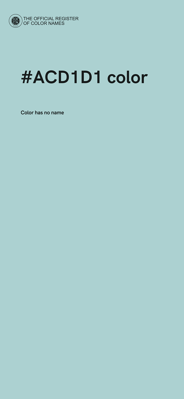#ACD1D1 color image