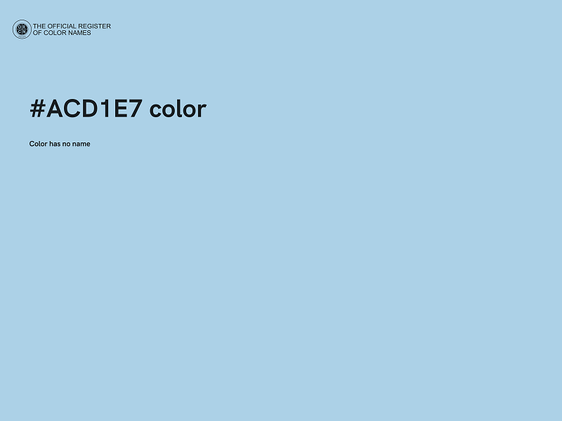 #ACD1E7 color image