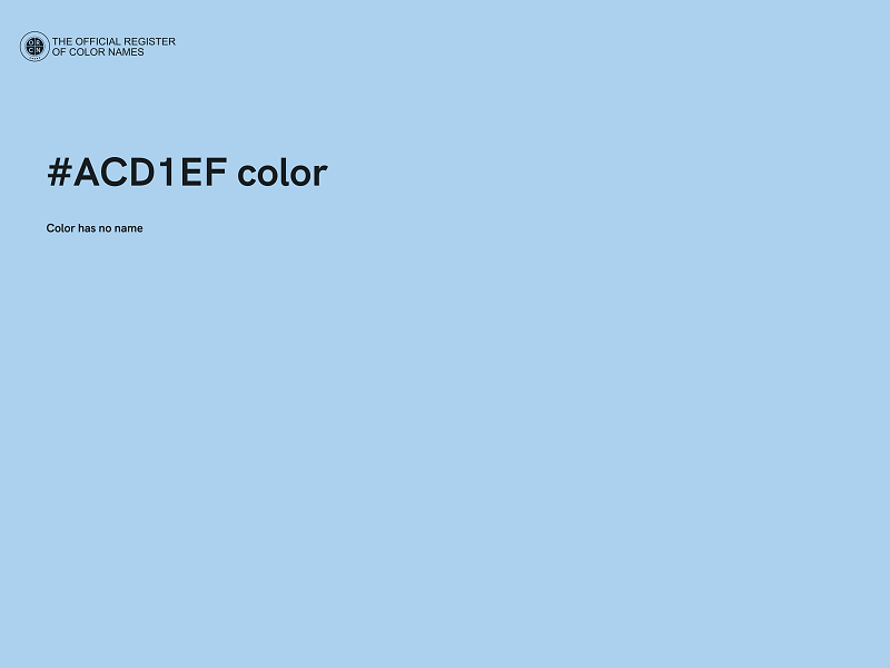 #ACD1EF color image