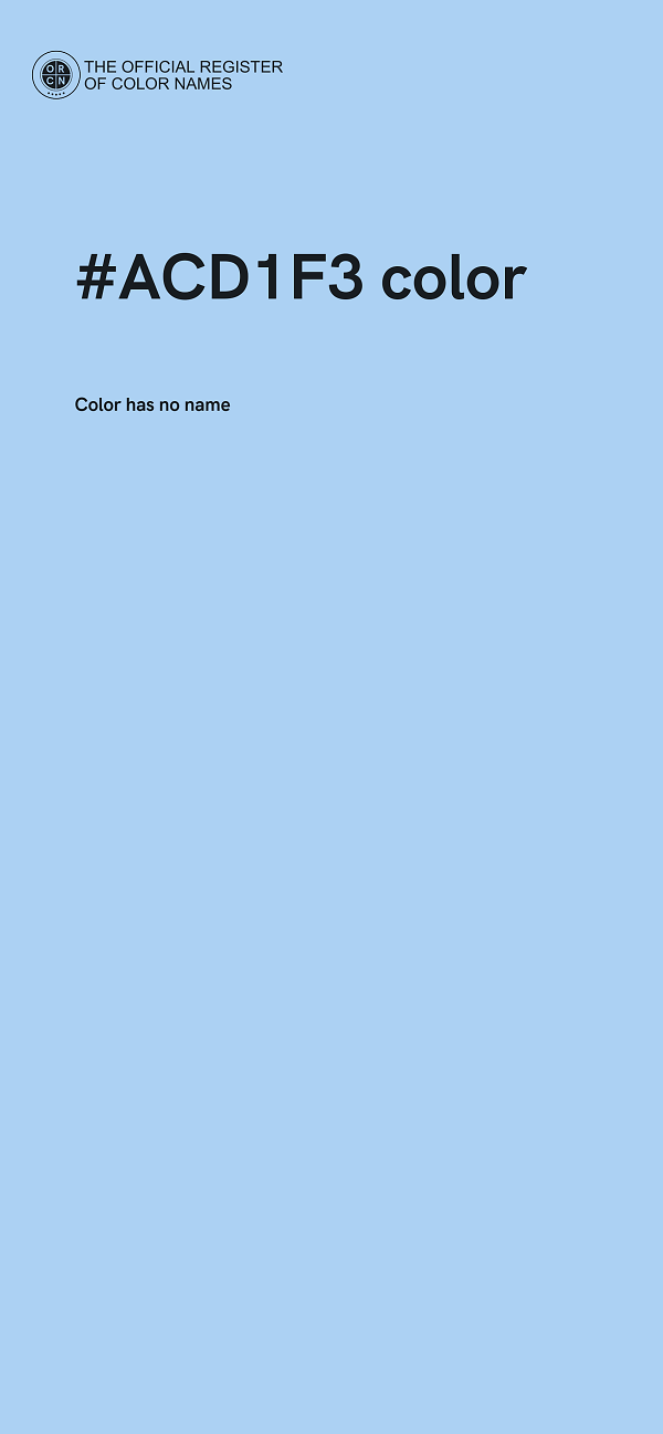 #ACD1F3 color image