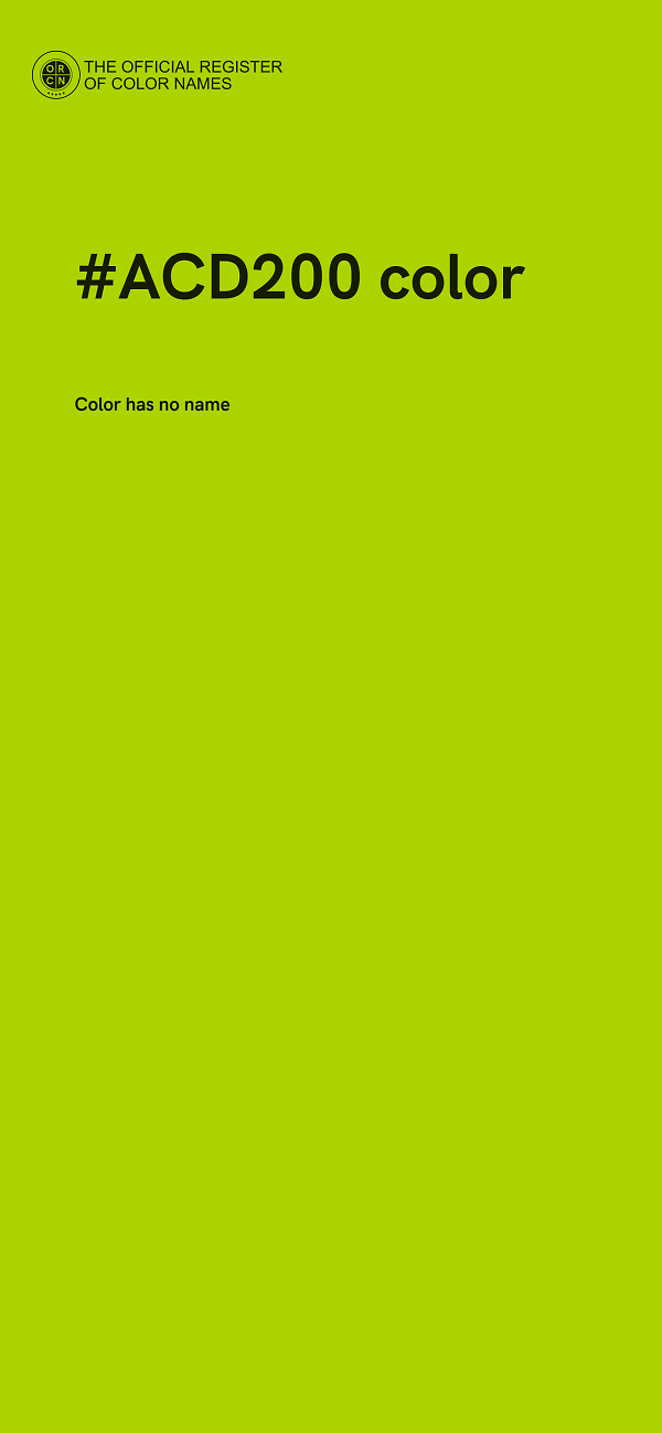 #ACD200 color image