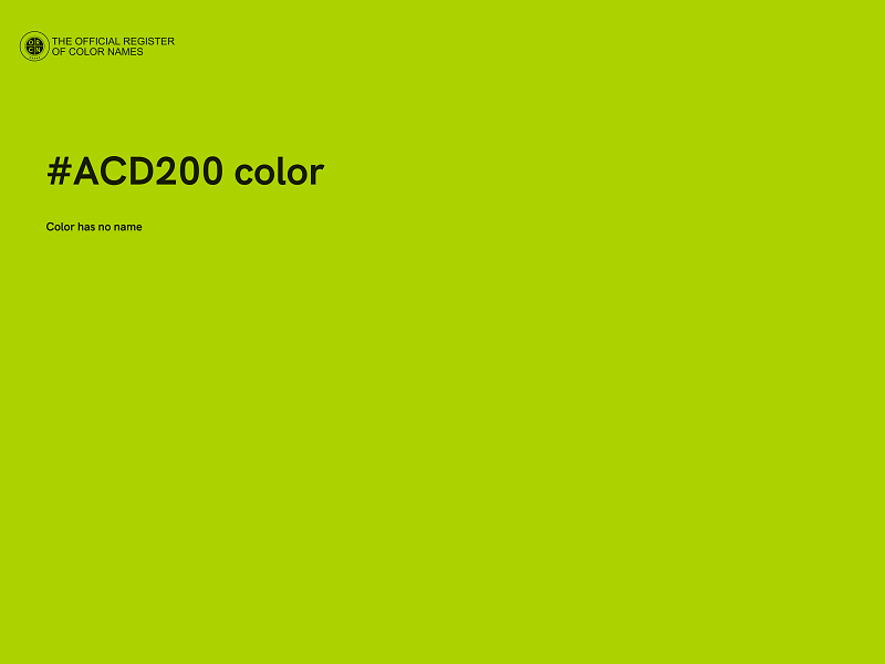 #ACD200 color image