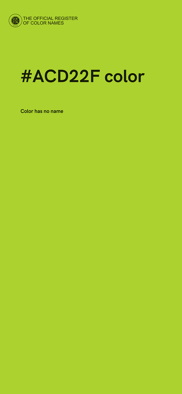 #ACD22F color image
