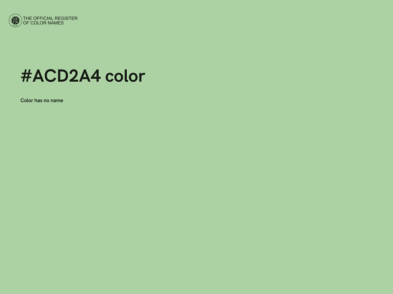 #ACD2A4 color image