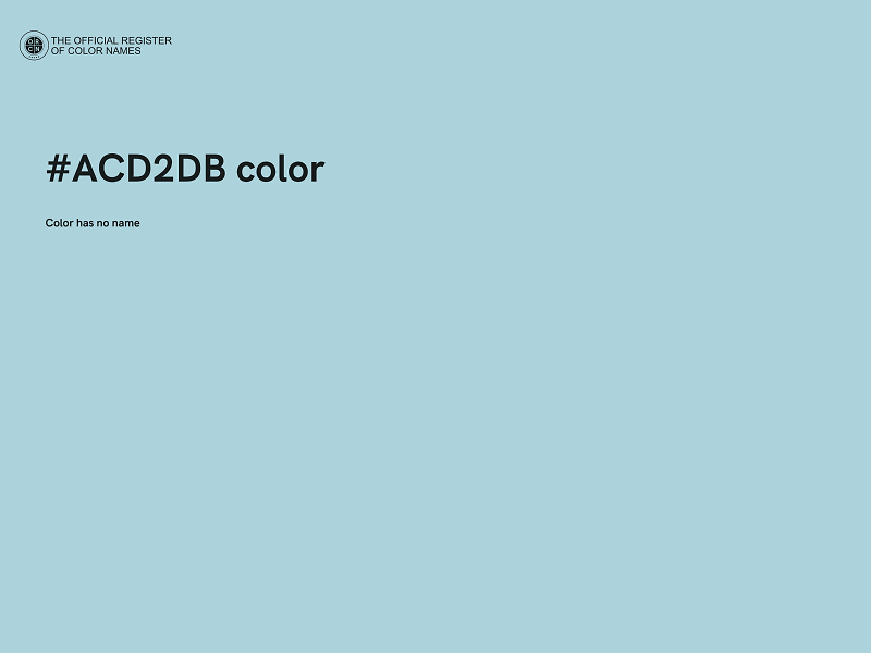 #ACD2DB color image