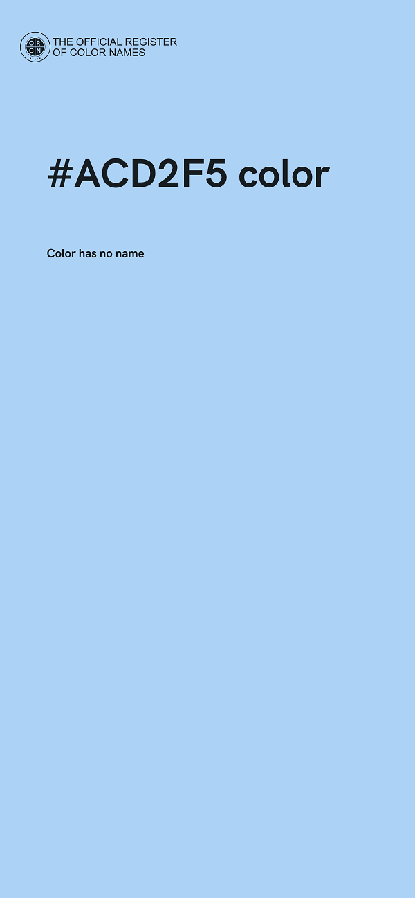 #ACD2F5 color image
