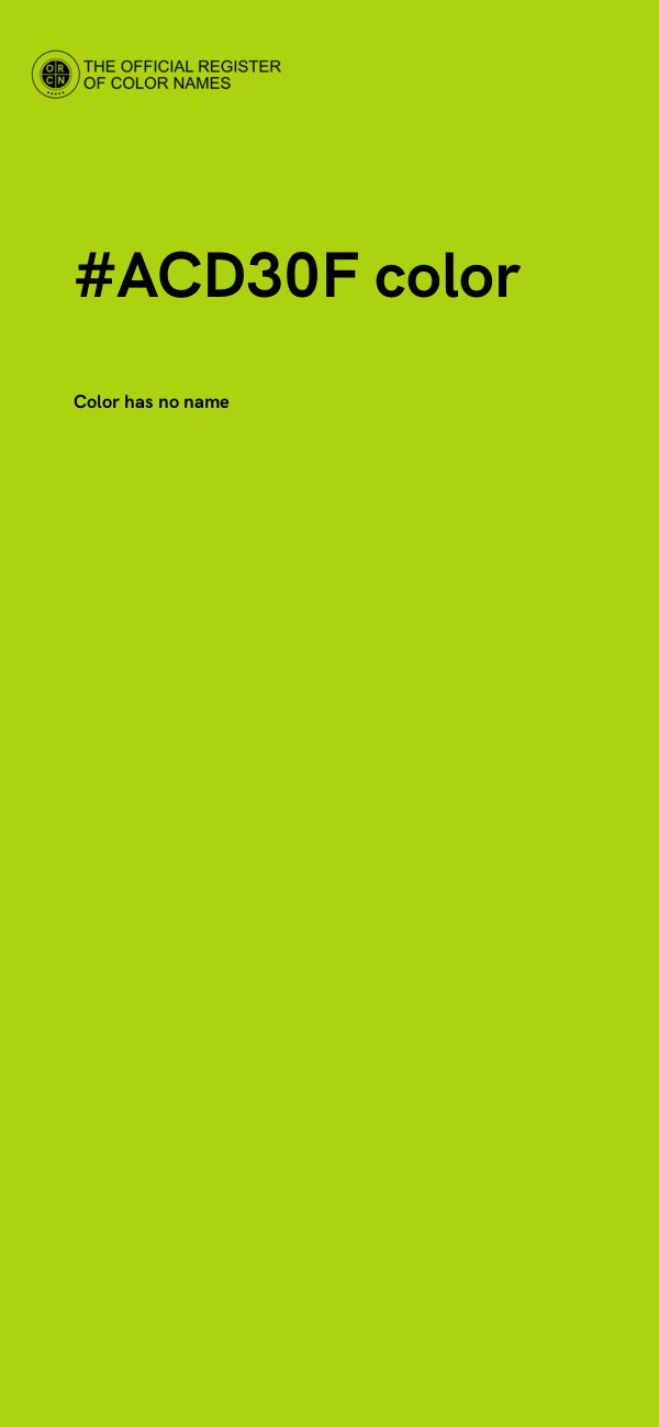 #ACD30F color image