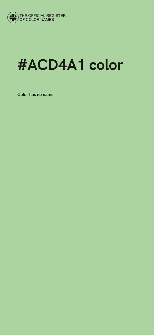 #ACD4A1 color image