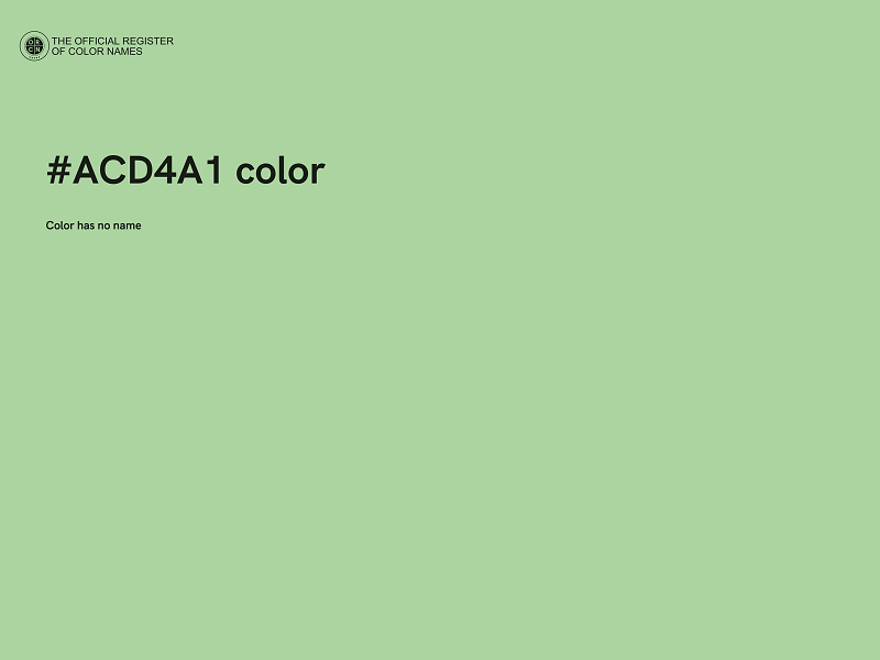 #ACD4A1 color image