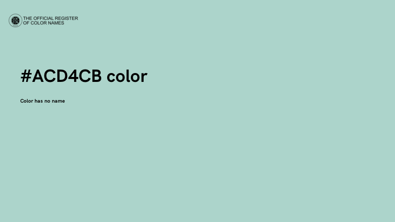 #ACD4CB color image