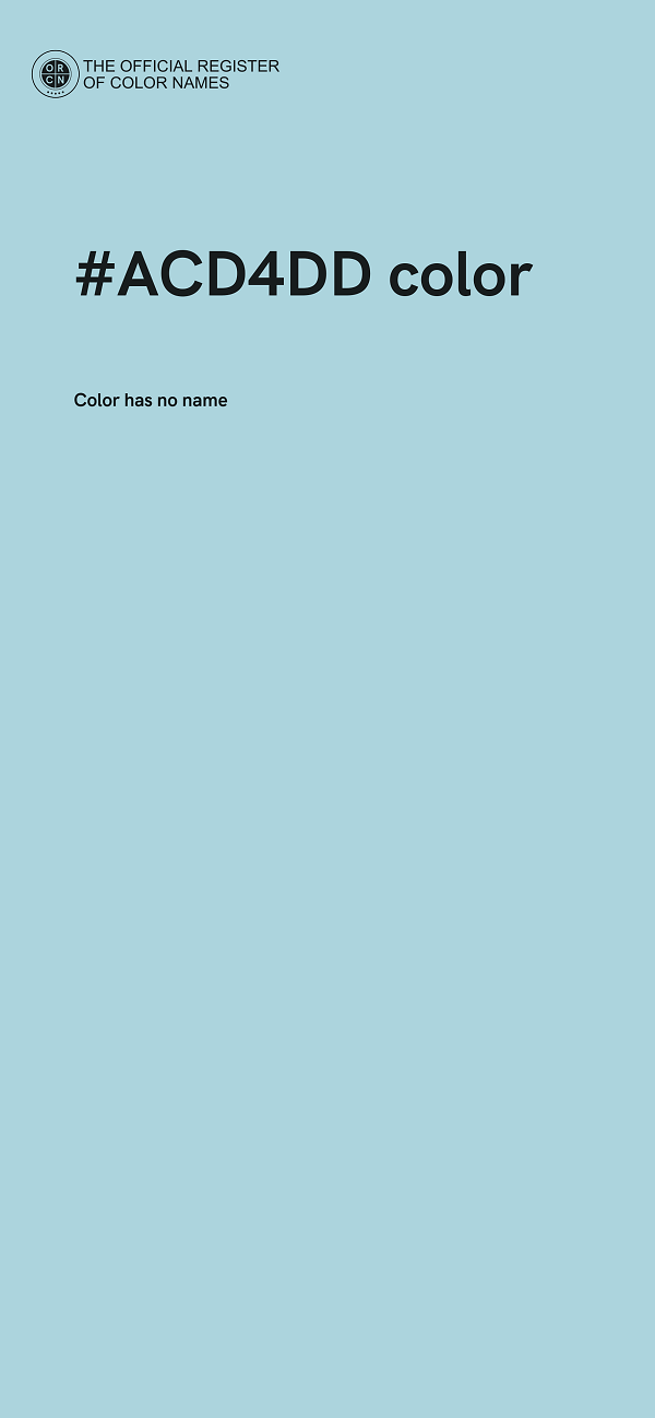 #ACD4DD color image